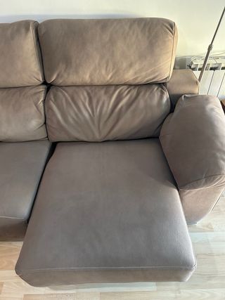 Sofá gris extensible 2 metros