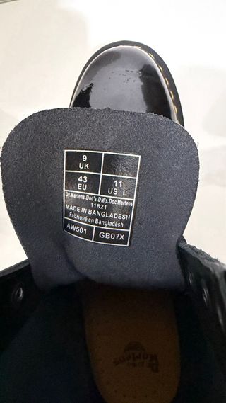 Botas Dr. Martens 1460 Charol - Unisex Talla 43