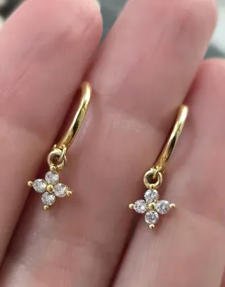 Conjunto Joyería Plata Baño Oro.