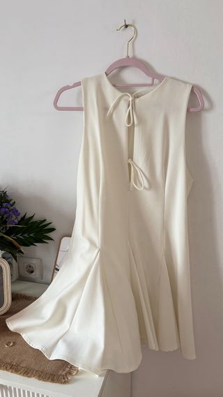 Vestido Zara Blanco Talla L Nuevo