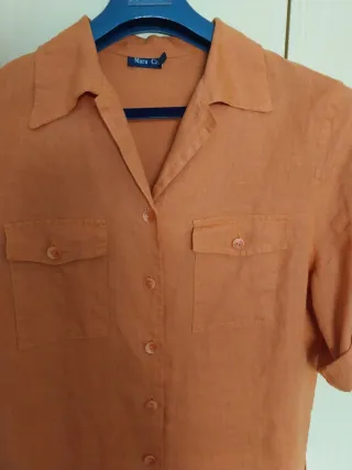 Completo Lino Mara Carol Arancione Taglia L