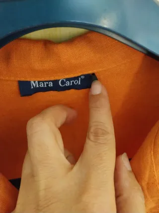 Completo Lino Mara Carol Arancione Taglia L