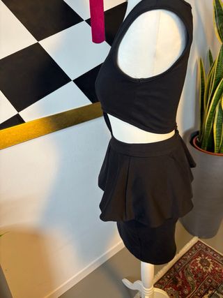 Abito Paprika nero cut-out sexy