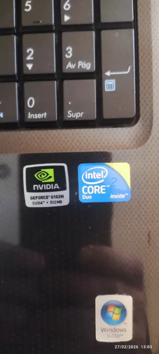 Portátil Asus K50IN