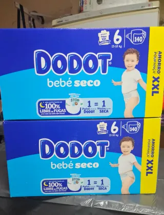 280 Pañales(2x140) Dodot Bebé Seco t6