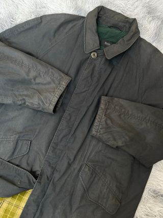 Abrigo Hugo Boss 90s Forro Cuadros Coleccionista