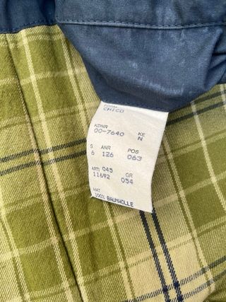 Abrigo Hugo Boss 90s Forro Cuadros Coleccionista