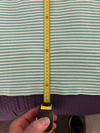 Camisa Polo Lacoste Rayas Verdes. Talla 4