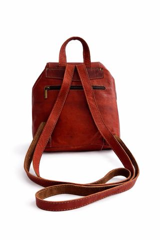 Mochila de cuero unisex