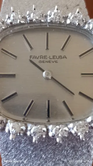 Reloj Favre-Leuba Oro Blanco Diamantes