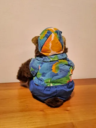 Peluche Scimpanzé Vintage con Cappello