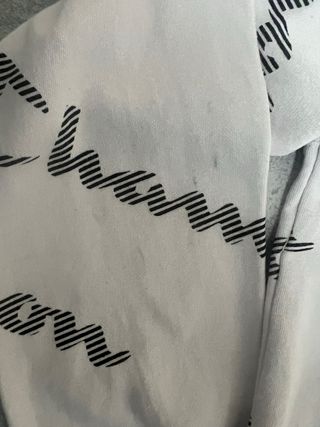 Sudadera Champion Vintage Logo All-Over Crema