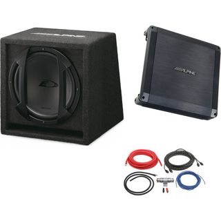 Etapa de Potencia 4 canales Alpine Negra+Subwoofer