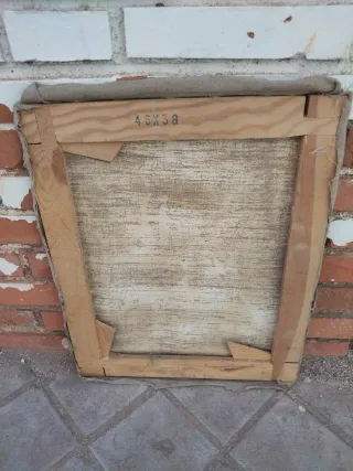 Cuadro Retrato Antiguo pintura Lienzo Oleo vintage