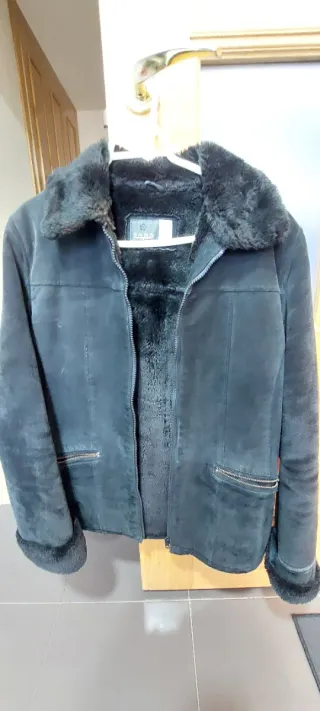 Cazadora Saks Mujer Negra Forrada