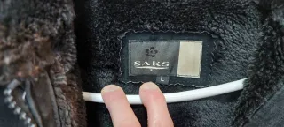 Cazadora Saks Mujer Negra Forrada