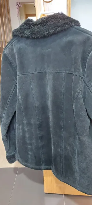 Cazadora Saks Mujer Negra Forrada