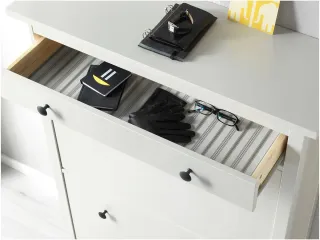 Zapatero Hemnes doble fila con cajón