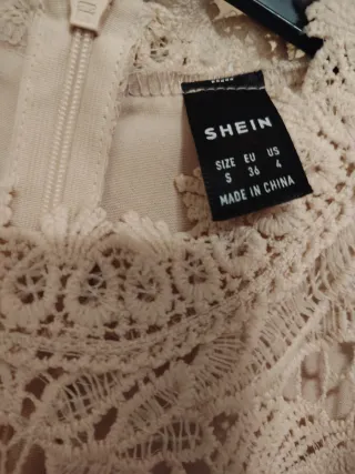 Falda beige niña. Shein