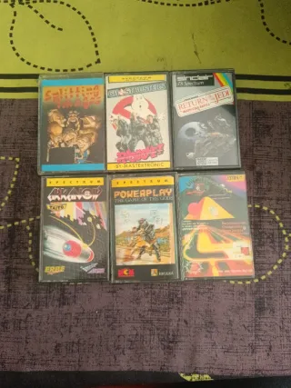 Lote 6 juegos Spectrum cintas originales