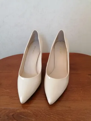 Décolleté Nine West Beige Lucido