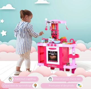 Cucina Giocattolo Rosa per Bambini