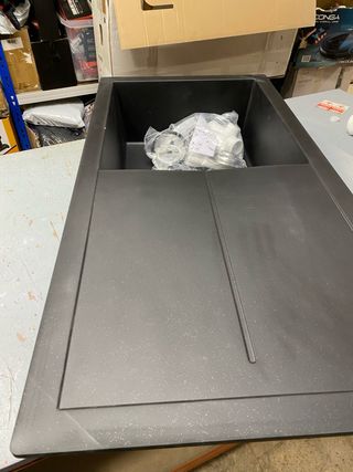 Fregadero Respekta Cleveland Negro Composite