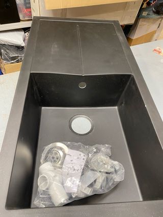 Fregadero Respekta Cleveland Negro Composite