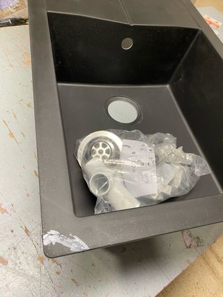 Fregadero Respekta Cleveland Negro Composite