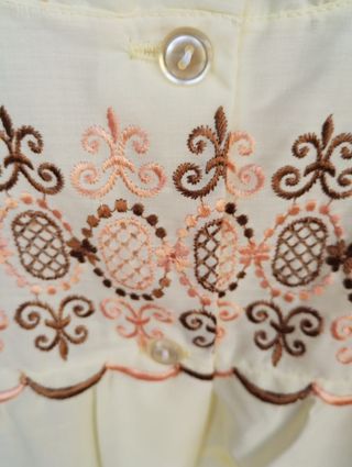 Camicia da notte vintage L ricami