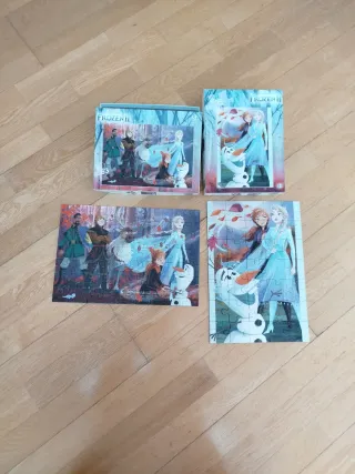 2 Puzzles Frozen en perfecto estado
