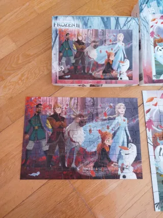 2 Puzzles Frozen en perfecto estado