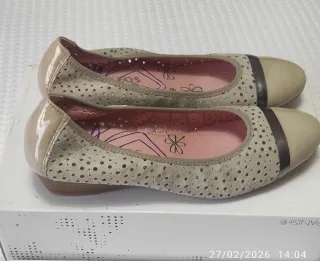Scarpe donna beige e argento