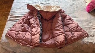 Abrigo acolchado Reebok rosa