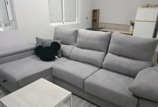 Sofá Chaise Longue Gris