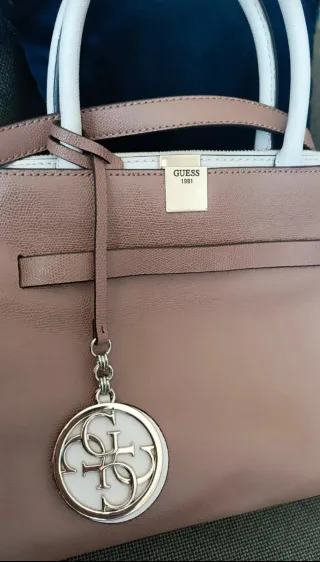 Bolso Guess Marrón y Blanco