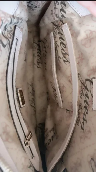 Bolso Guess Marrón y Blanco