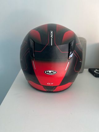 Casco Moto HJC CL-Y Negro/Rojo