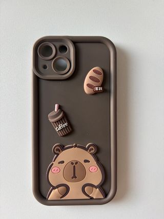 Funda iPhone 13 Silicona Dura Osito