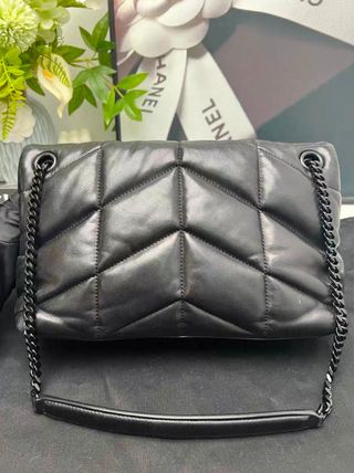 Bolso YSL Lou Lou Negro Piel Acolchado