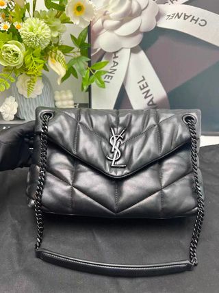 Bolso YSL Lou Lou Negro Piel Acolchado
