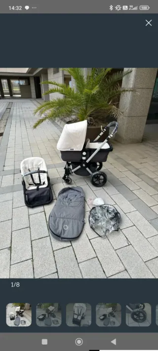 Passeggino Bugaboo Cameleon beige e nero