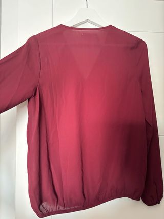 Blusa Zalando granate talla XS