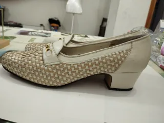 Mocassini Helioform Donna Beige/Bianco Tg 37