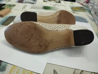 Mocassini Helioform Donna Beige/Bianco Tg 37