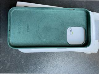 Custodia iPhone 13 Pro in silicone MagSafe verde