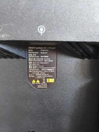 Monitor Lenovo ThinkVision L1951p, 19 pollici