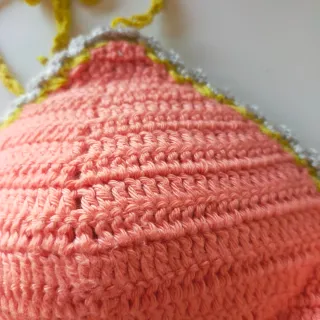 Bikini Crochet Rosa y Gris