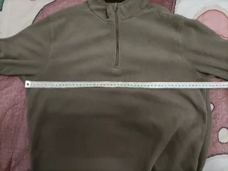 Forro polar QUECHUA verde gris talla L