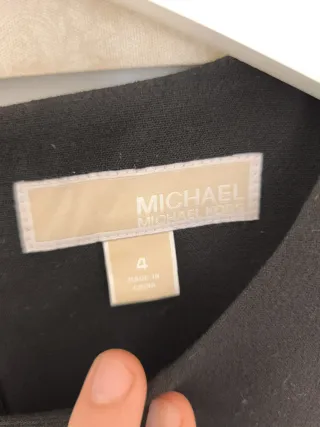 Vestido Michael Kors Negro XS con Plumas